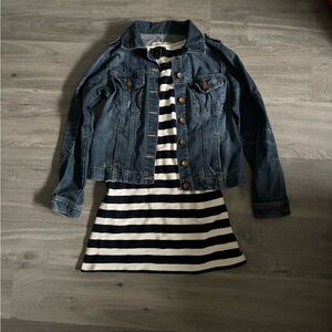 Route 66 Blue and Black Jean Jacket Classic Style